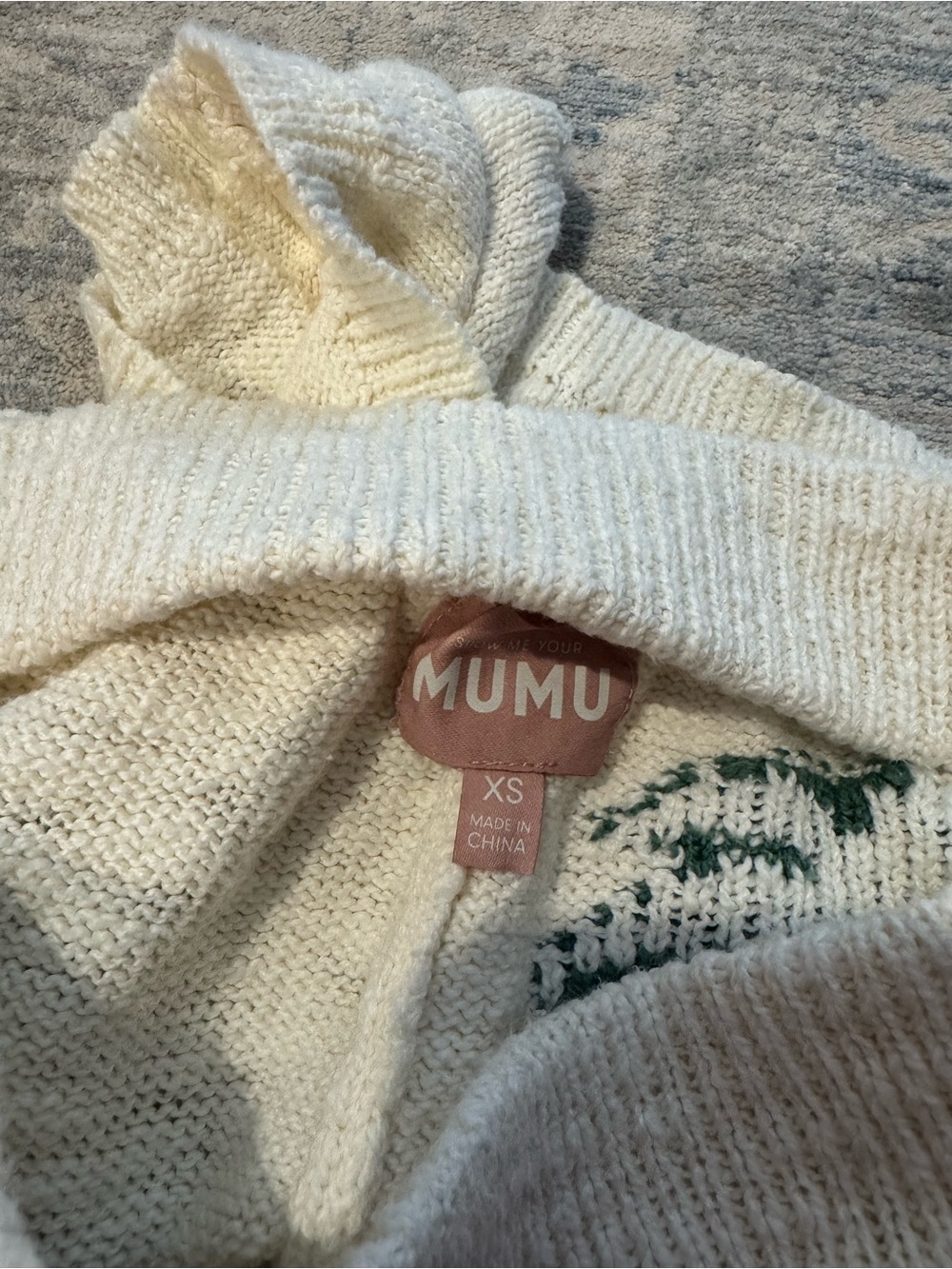Show me your Mumu Cream Green Palm Tree knie set - Picture 6 of 9